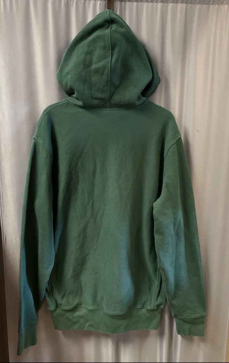 J. Crew Men's Green Pullover Hoodie Ribbed Sides Kangaroo Pocket M Tall