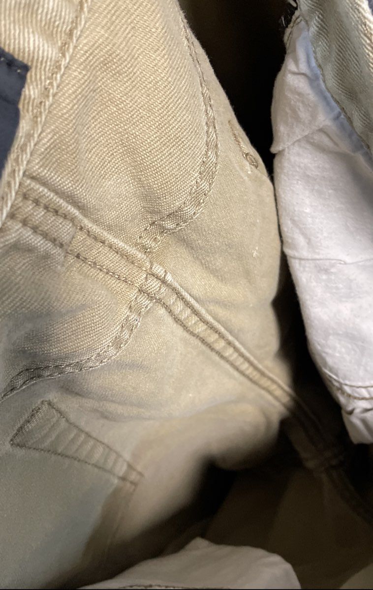 Pacsun Men's Slim Fit Pants Tan Khaki 5-Pocket Cotton Blend 34x32