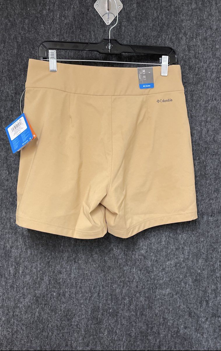 Columbia Women's High-Waisted Athletic Shorts Beige NWT Sz M