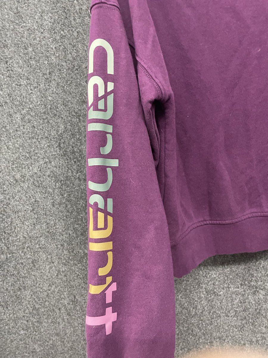 Carhartt Women's Purple Tencel Fiber Series Loose Fit Crewneck Sweatshirt Sz S