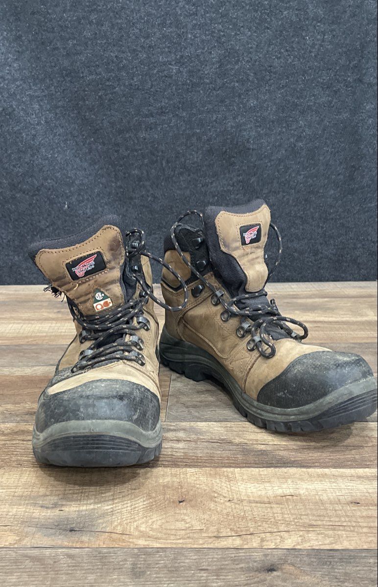 Red Wing Versatrax 3519 Brown Safety Toe Work Boots Men's Size 9 EE
