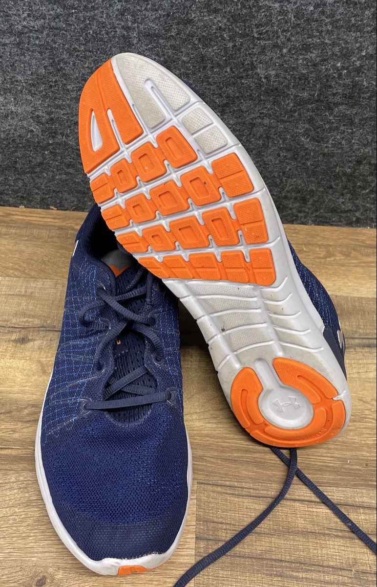 Under Armour Thrill 3 Navy Blue White Men's Running Shoes Size 10.5