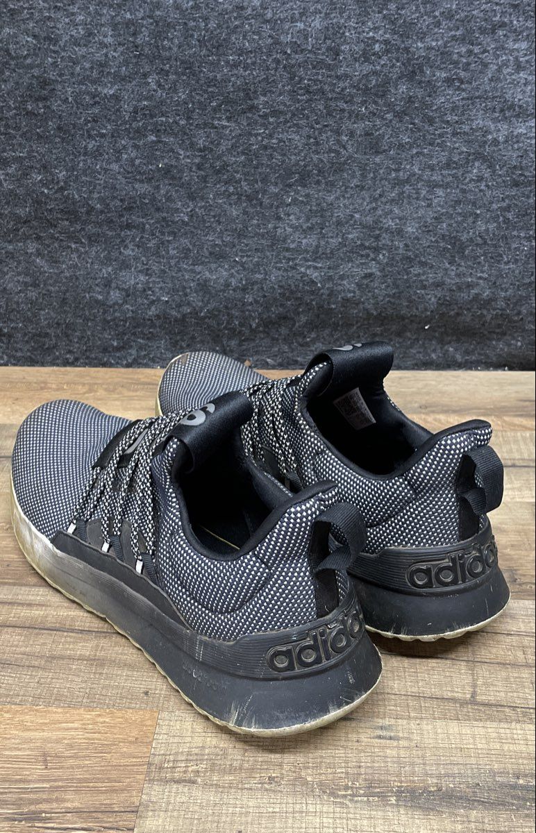 Adidas Lite Racer Adapt 5 Grey Black Men's Slip On Running Shoes Size 12