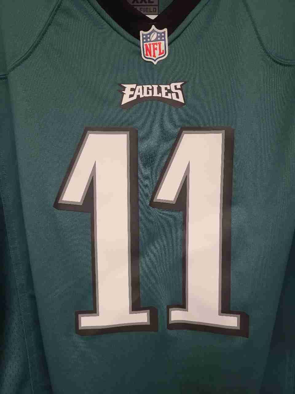 Nike Men's Philadelphia Eagles Carson Wentz #11 NFL On Field Jersey Green Sz XXL