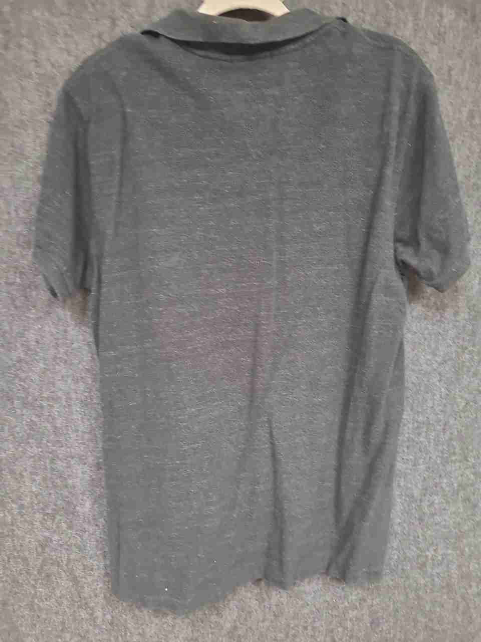 Polo Ralph Lauren Men's Gray Custom Fit Polo Shirt Purple Pony Sz XL