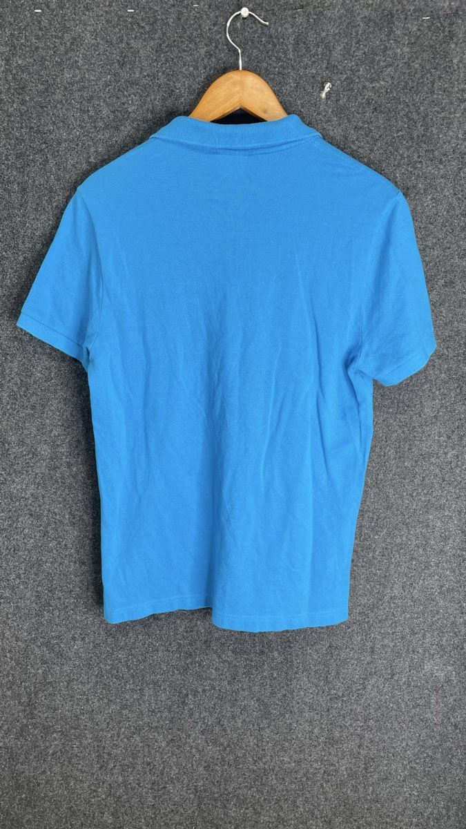 Lacoste Men's Light Blue Short Sleeve Cotton Pique Polo Shirt Sz 4 M