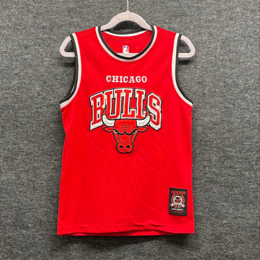 NBA Chicago Bulls Basketball Jersey Red Mesh Replica Sleeveless Fan Gear