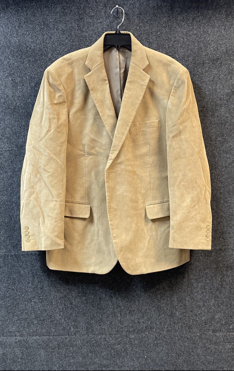 Dockers Men's Tan 100% Cotton Corduroy 2-Button Blazer Sport Coat Sz 48R