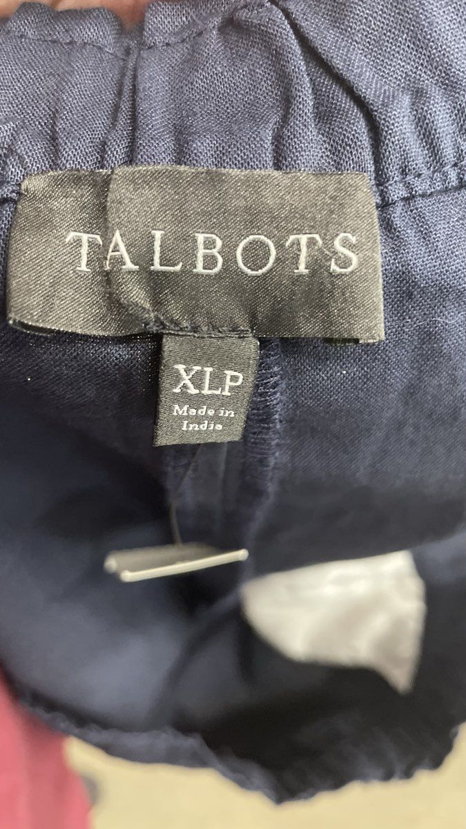 Talbots Women's Navy Blue Shorts NWT Elastic Waist Pull On Petite Sz XLP