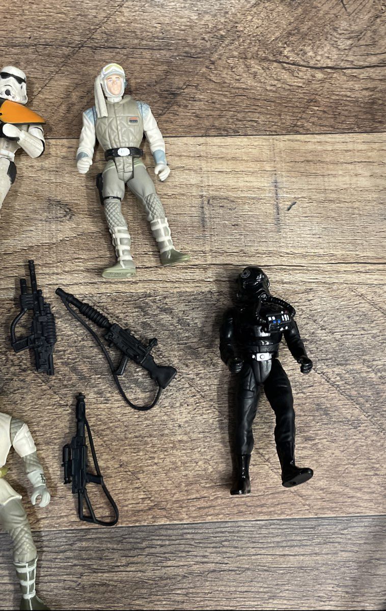 Vintage 90s Star Wars POTF2 Action Figure Lot 3.75" Kenner Sandtrooper Madine