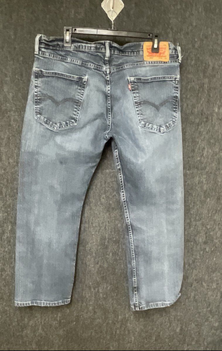 Levi's Men's 505 Regular Fit Straight Leg Blue Faded Denim Jeans Sz 36x30
