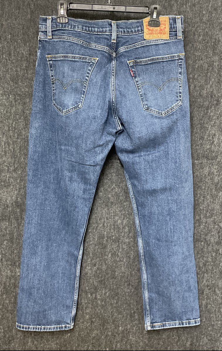 Levi's Men's 505 Regular Fit Straight Leg Blue Jeans Sz 34x30