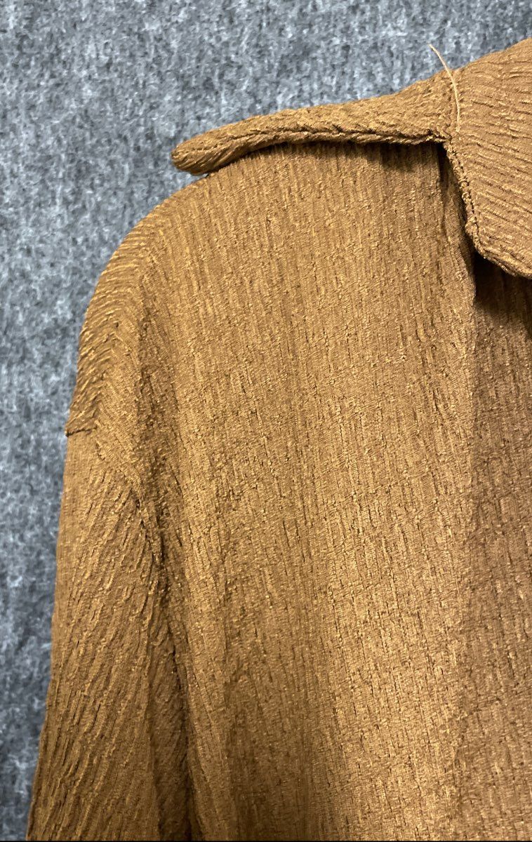Fashion Nova Women's Peyton Textured Maxi Dress Brown Long Sleeve XL NWT