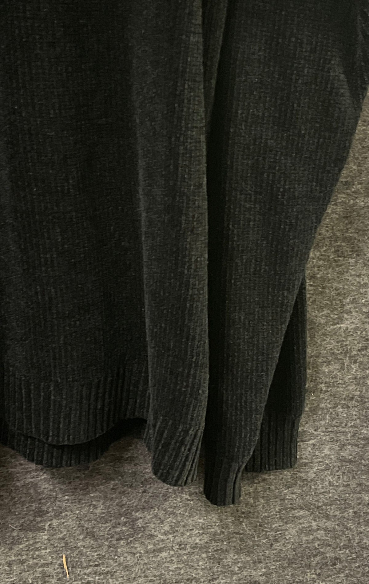 Perry Ellis Men's Black Vintage 90s Ribbed Knit Crewneck Sweater Sz L