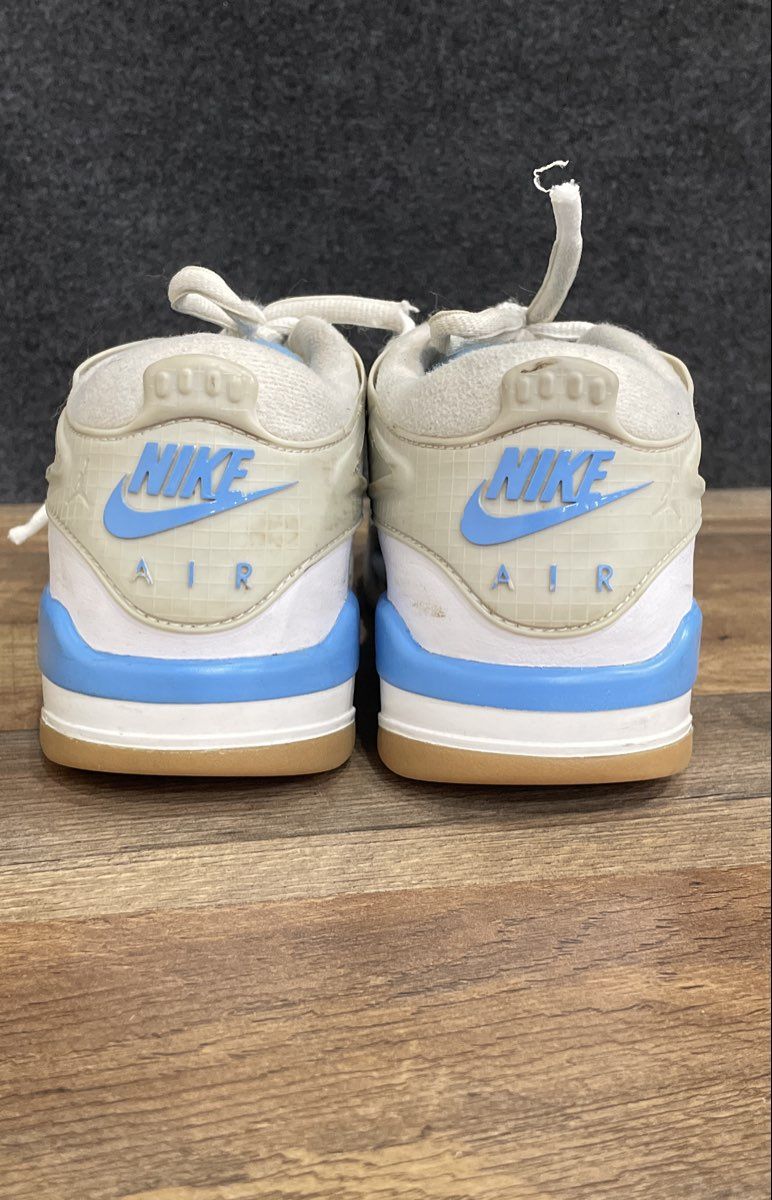 Jordan Flight Origin 4 White University Blue Sneakers Size 7Y