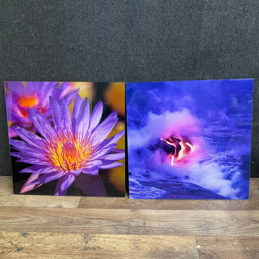 Lot of 2 Art Prints Signed Titled "Float INS" and "Morning at Vida"