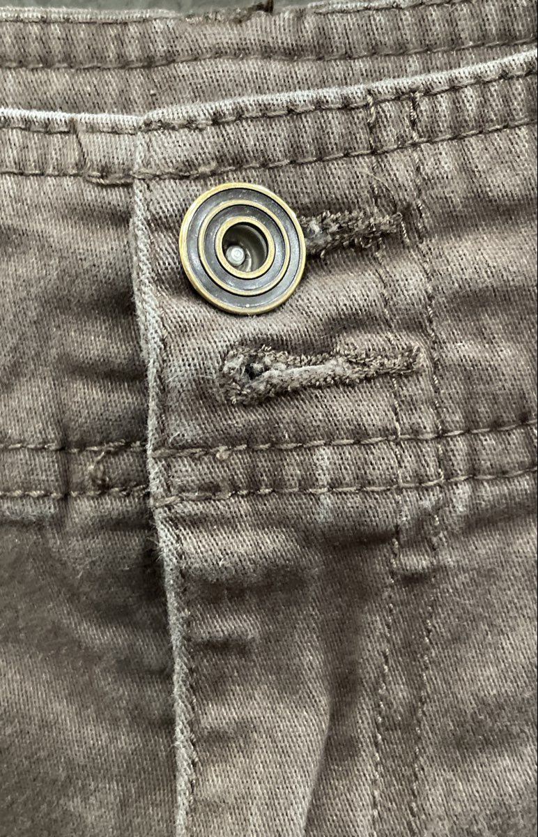RE Generation Women's Grey Relaxed Cargo Pants Cotton Stretch Washed Sz 7/28