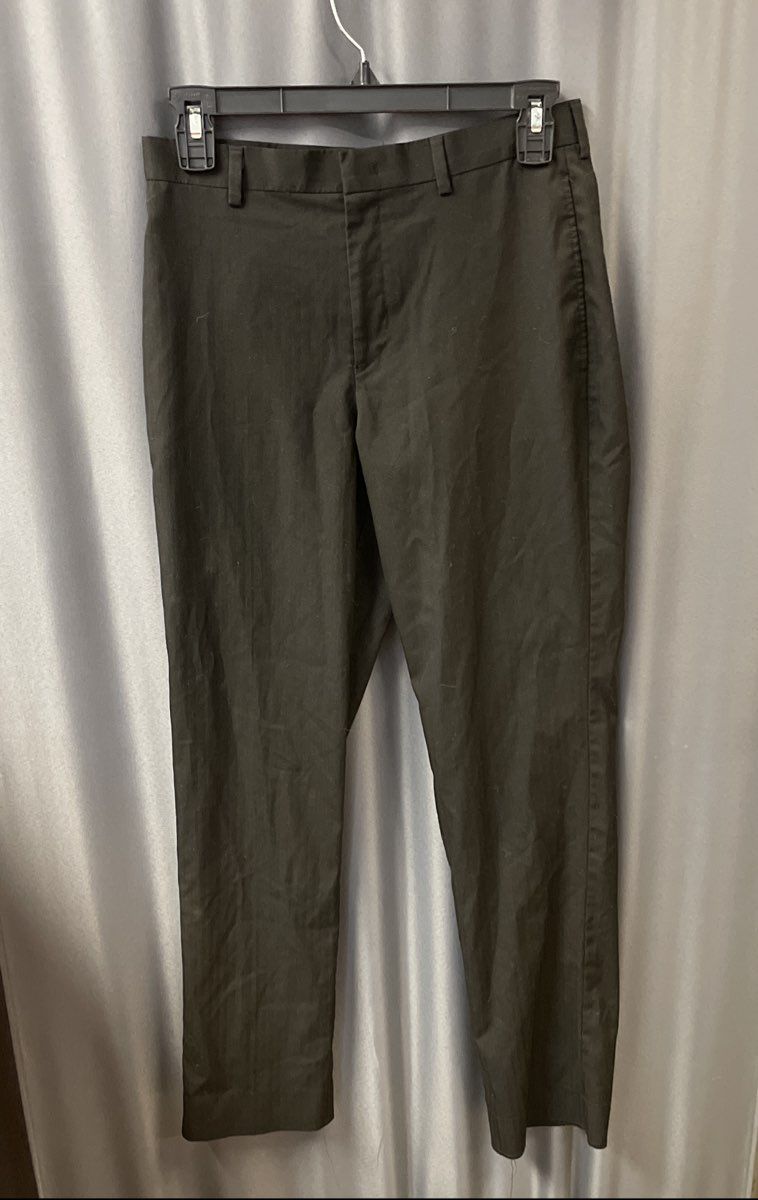 Collection Michael Strahan Boys Black Dress Slacks Flat Front Sz 16R 28W