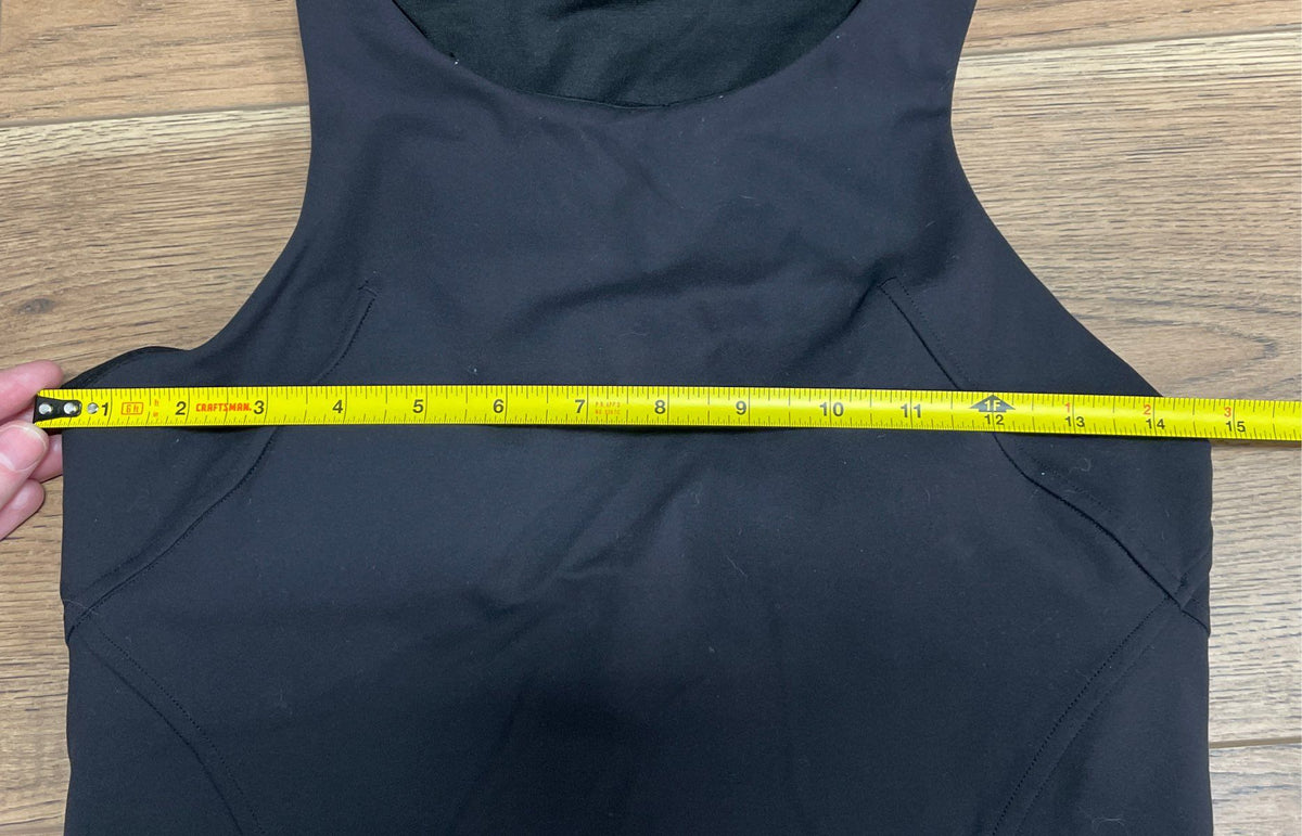 Lululemon Women's Ebb to Train High Neck Longline Sports Bra Black Size M