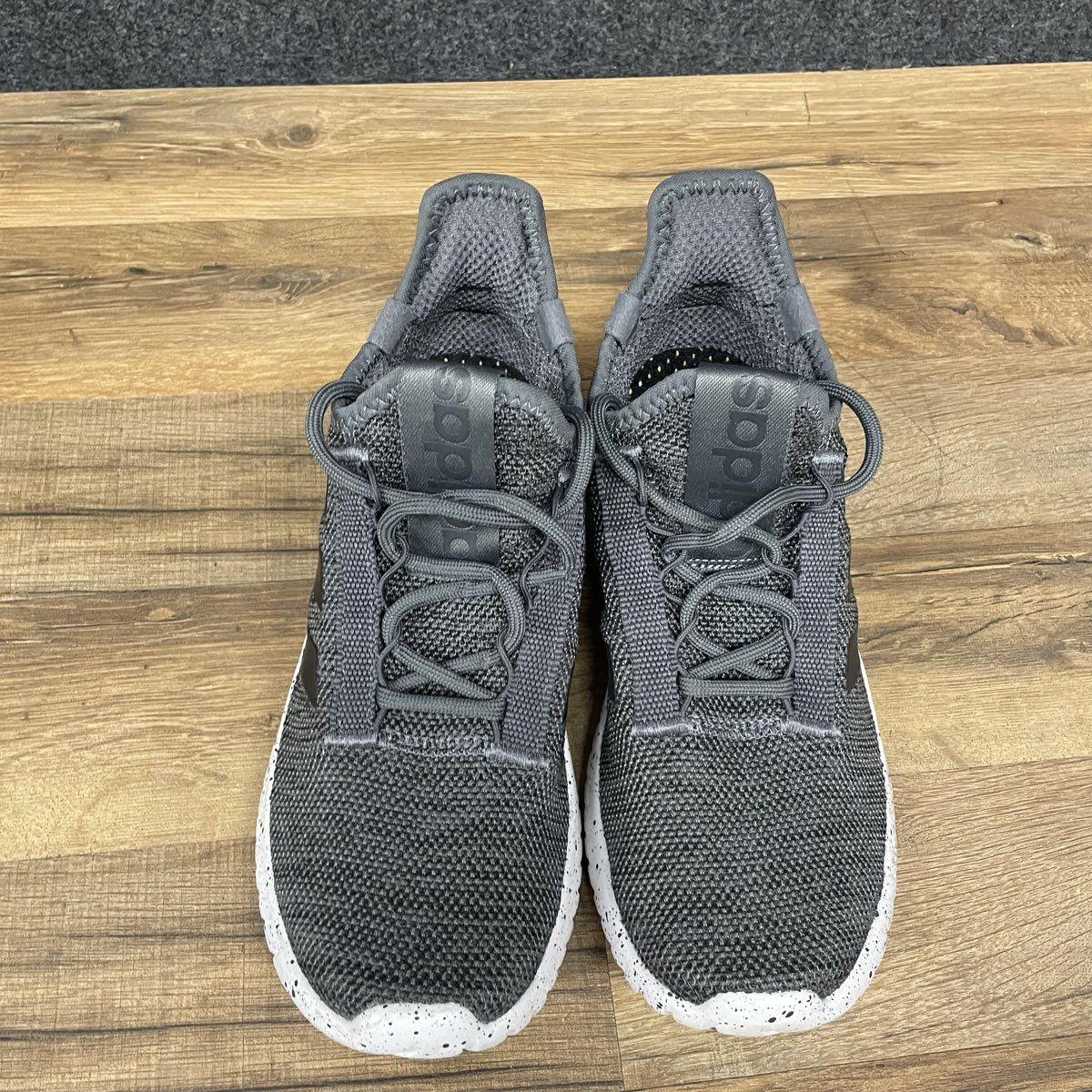 Adidas Kaptir 2.0 Grey Carbon Speckled Running Shoes Men's Size 8