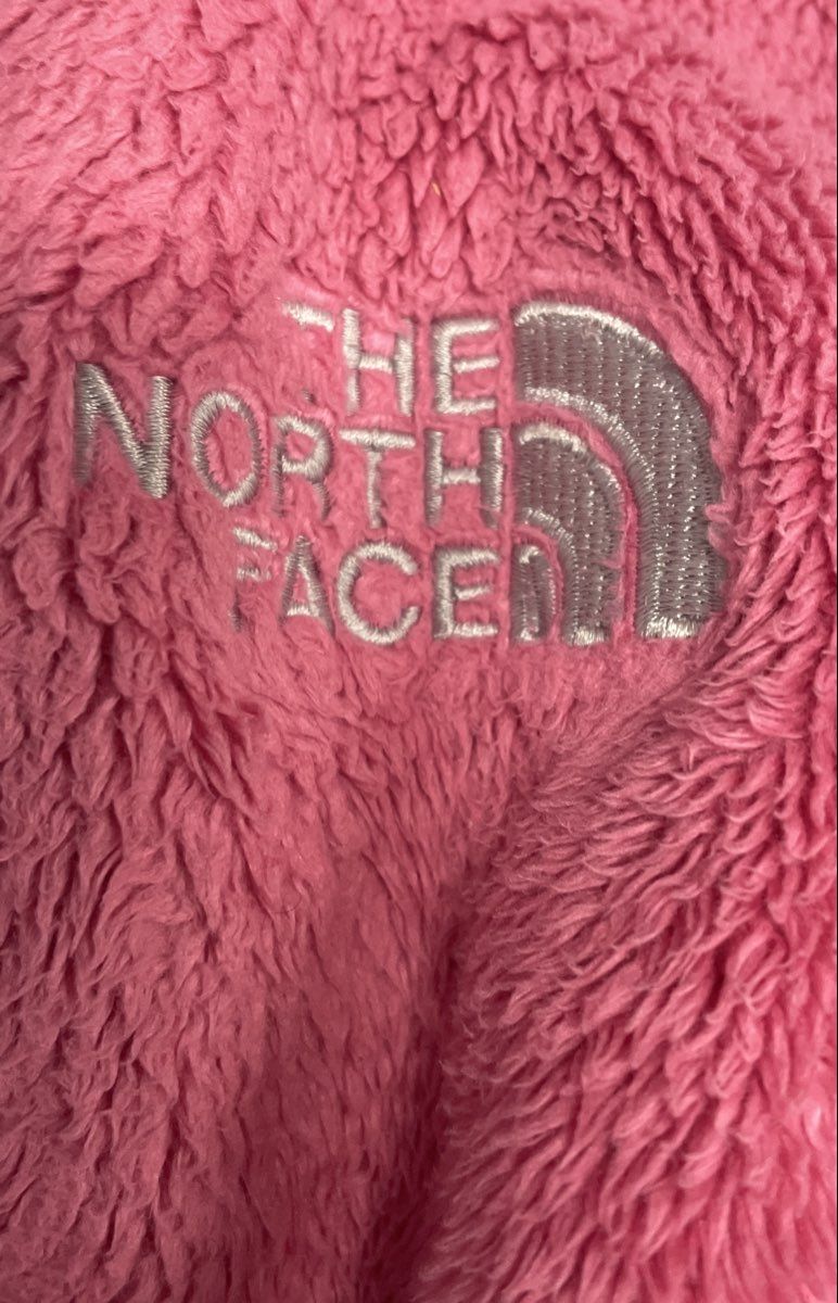 The North Face Women's Pink Osito Full Zip High Pile Fleece Jacket Size L