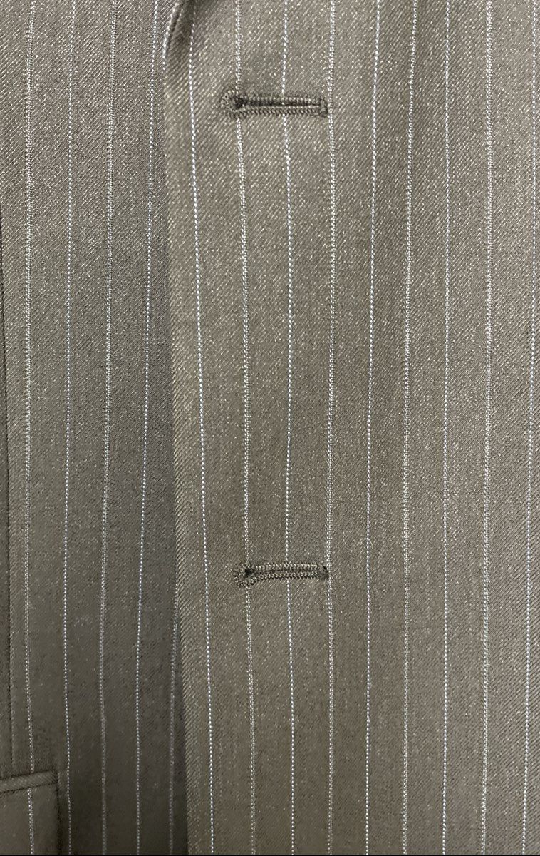 Jones New York Men's Charcoal Gray Pinstripe 3 Button Blazer Sz 46L