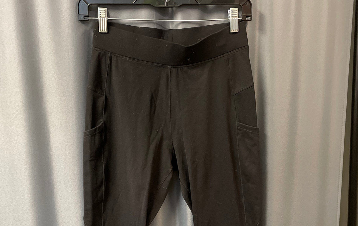 Halara Women's Black High Rise Zip Pocket Yoga Leggings Size M NWT
