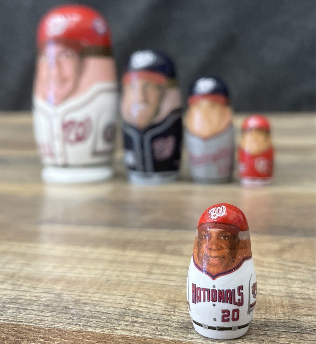 Washington Nationals Nesting Dolls Scherzer Harper Zimmerman 5pc Set MLB