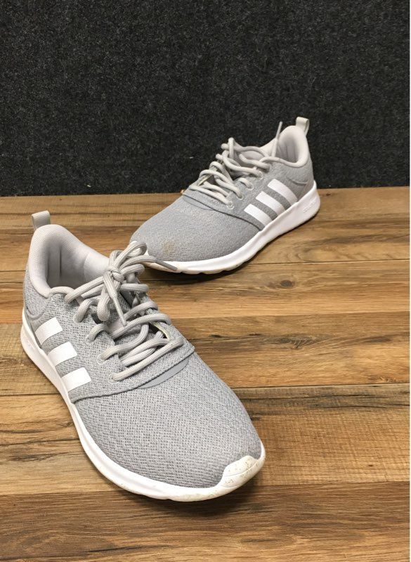 Adidas QT Racer 2.0 Grey White Women's Running Shoes Size 8