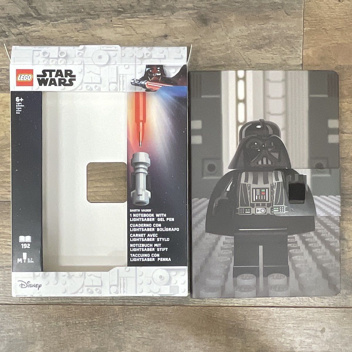 LEGO Star Wars Darth Vader Notebook + Sealed Cardinal 4 Puzzle Pack Lot Disney