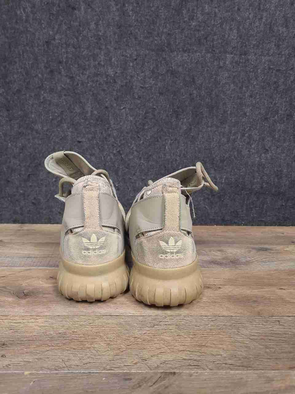 Adidas Tubular X Hemp Tan Khaki Suede Mesh High Top Sneakers Men's Size 11
