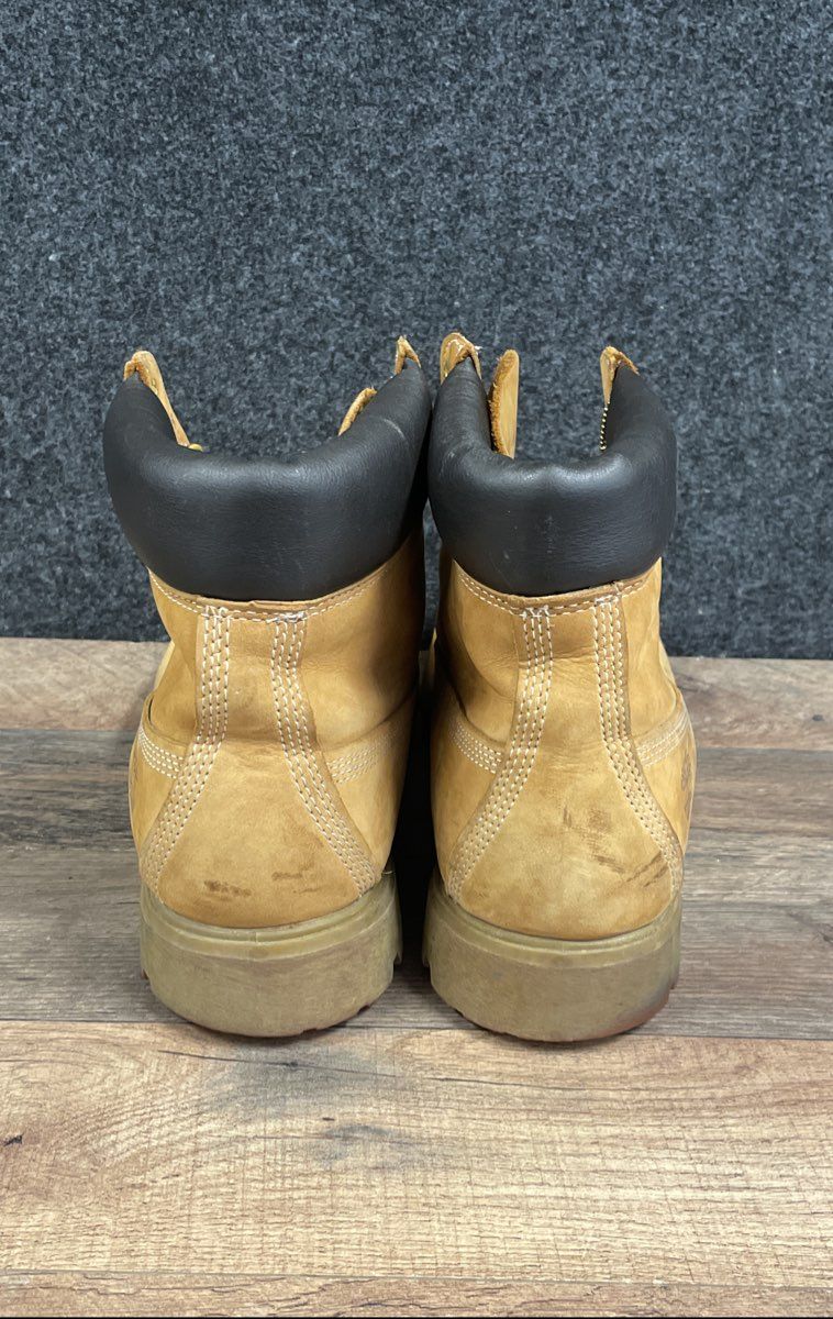 Timberland 6-Inch Premium Waterproof Wheat Nubuck Boots Men's Size 12