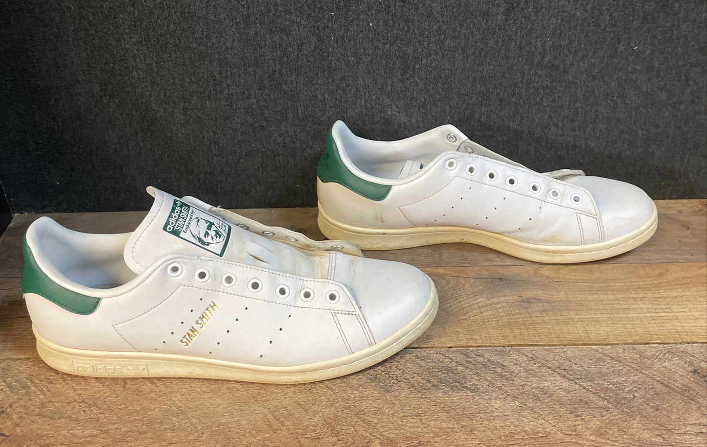 Adidas Stan Smith White Green Men's Lifestyle Sneakers Size 12