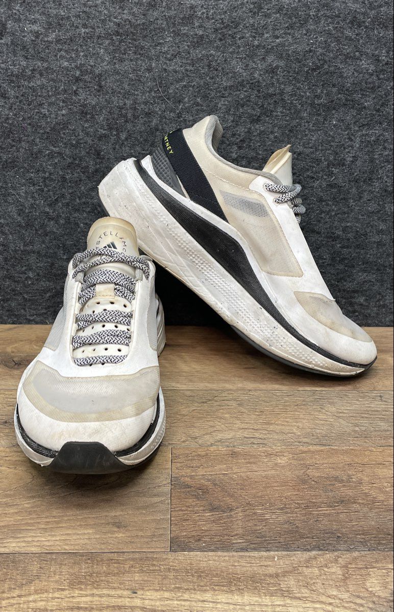 adidas by Stella McCartney Earthlight White Black Women's Running Shoes Size 8.5