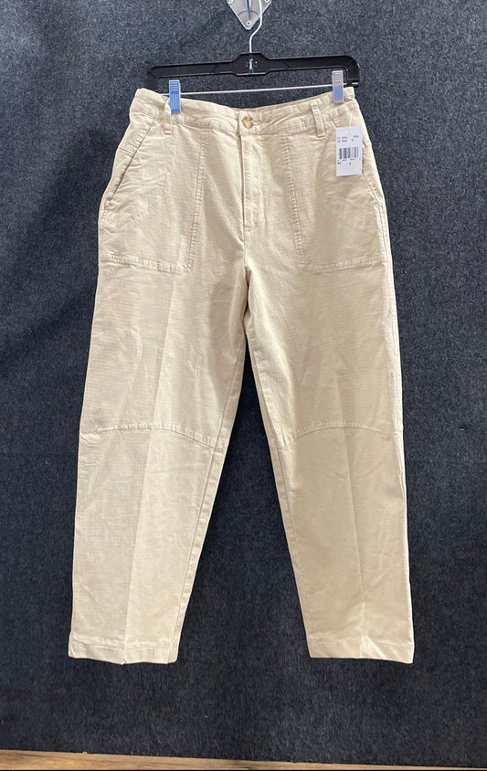KUT from the Kloth Women's Cream Utility Patch Pocket Cotton Pants Size 4 NWT