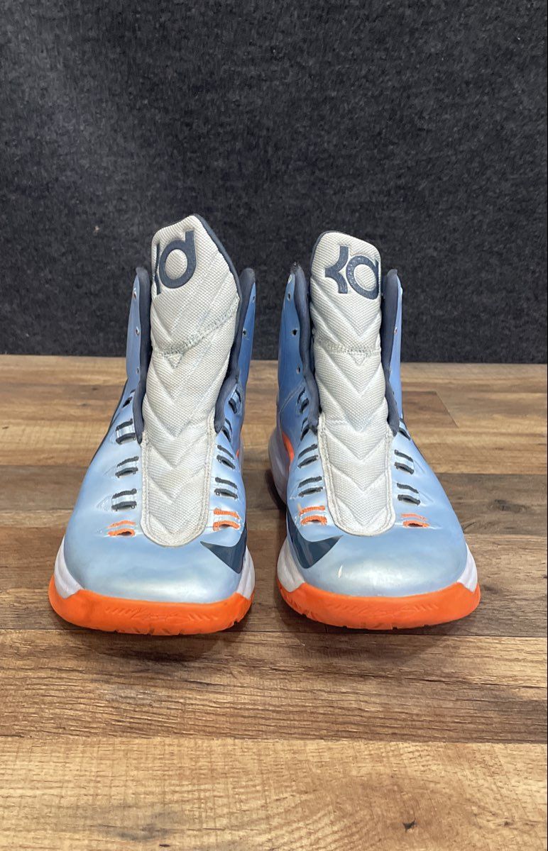 Nike KD V OKC Away Ice Blue Total Orange Basketball Shoes Men's Size 9