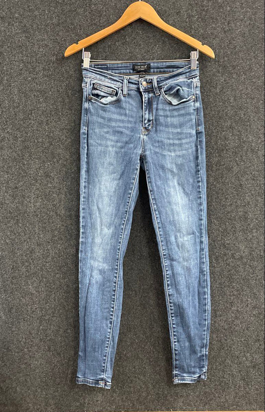 Judy Blue Women's Skinny Jeans Medium Wash High Rise Stretch Denim Sz 5 / 27