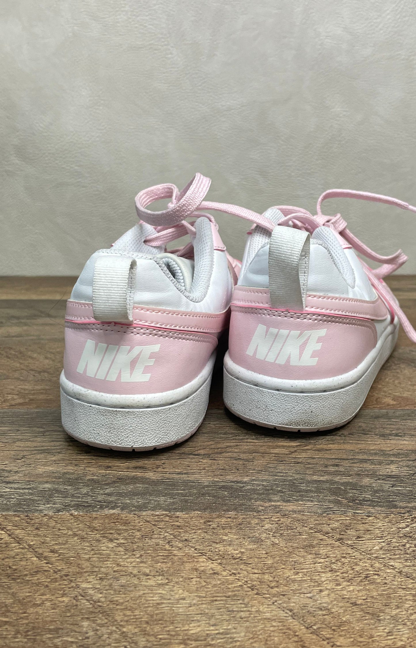Nike Court Borough Low Recraft White Pink GS Sneakers Size 5.5Y