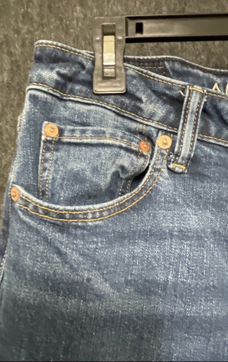 American Eagle Men's Original Bootcut Jeans Blue Denim Medium Wash Sz 32x34