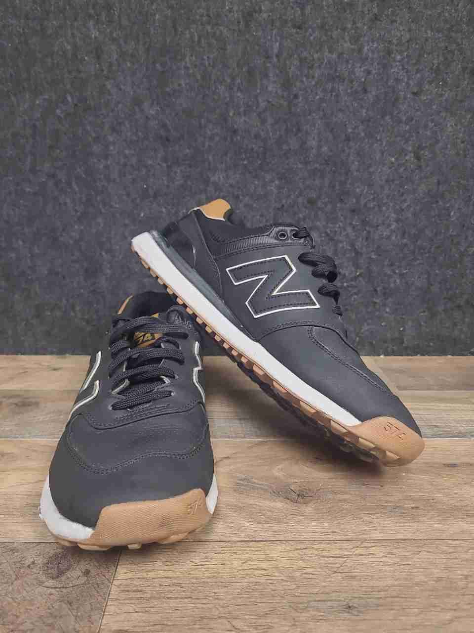 New Balance 574 Black Gum Men's Lifestyle Sneakers MG574BGM Size 10