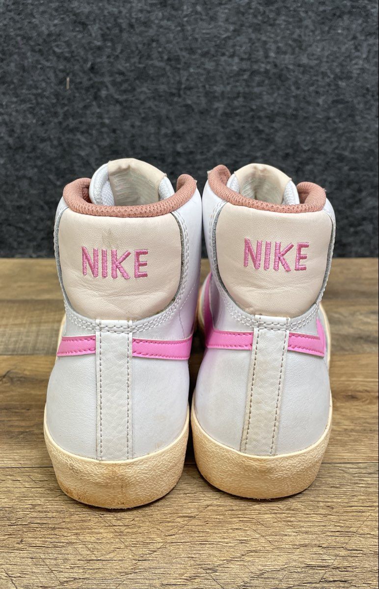 Nike Blazer Mid '77 GS White Pink High Top Sneakers Size 5.5Y