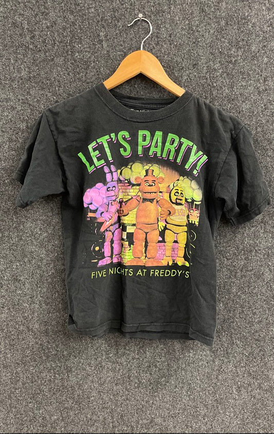Five Nights at Freddy's Let's Party Graphic T-Shirt 2016 Scott Cawthon Sz S