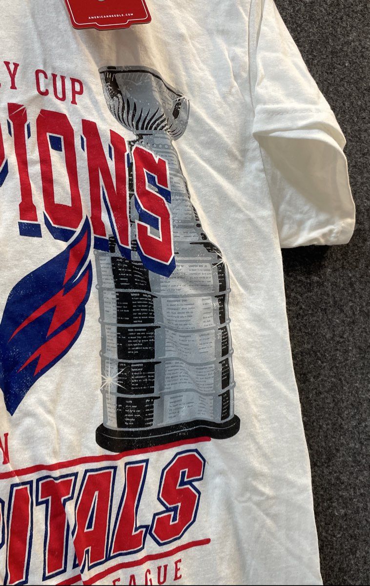 American Needle Men's Washington Capitals 2018 Stanley Cup Champions Tee S NWT