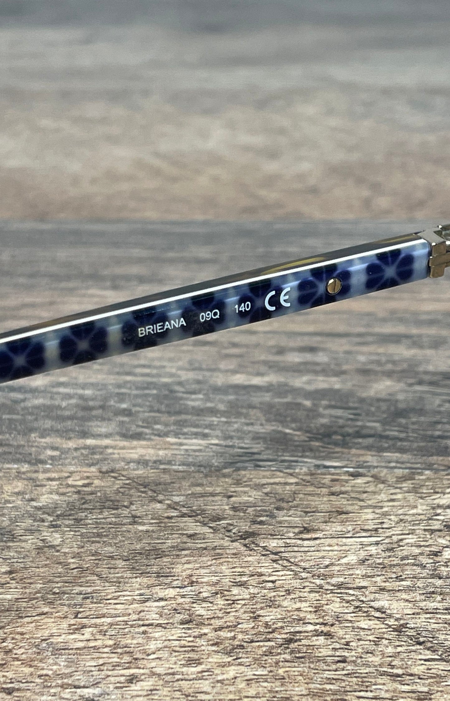 Kate Spade Women's Brieana 09Q Eyeglasses Brown Tortoise Blue Floral 50-17-140