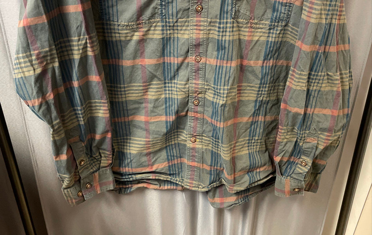 Carhartt Men's Green Plaid Rugged Flex Relaxed Fit Long Sleeve Shirt Sz 3XL
