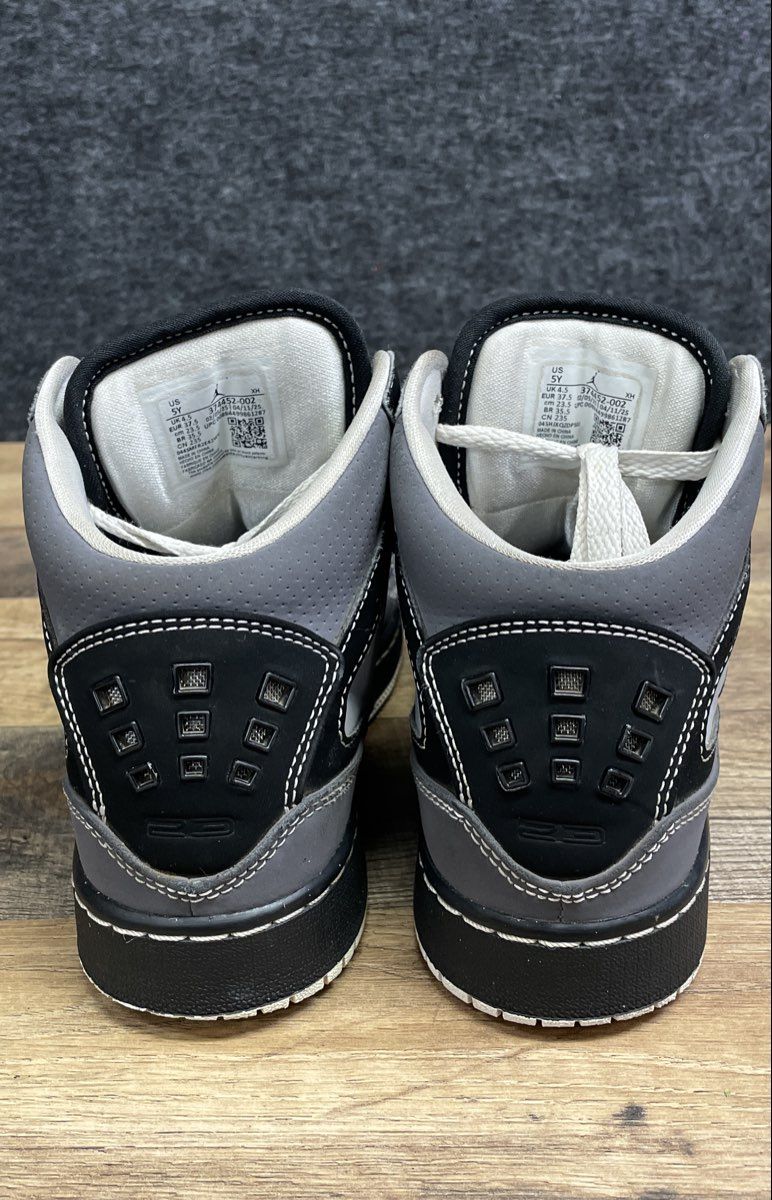 Nike Air Jordan Flight Origin GS Cool Grey Black White Sneakers Size 5Y