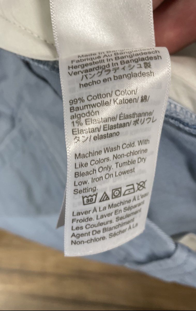 J.Crew Men's Light Blue 9" Inseam Re-Imagined Stretch Chino Shorts Size 34