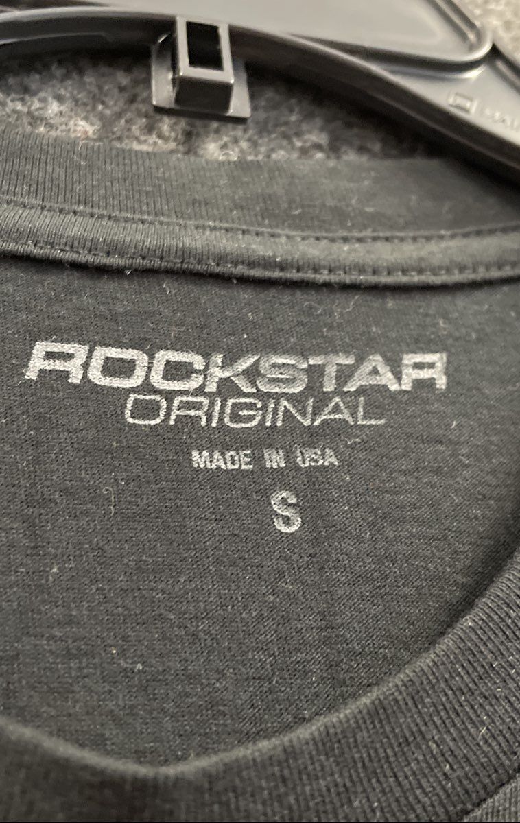 Rockstar Original 2008 Flame Graphic T-Shirt Modern Streetwear Sz S