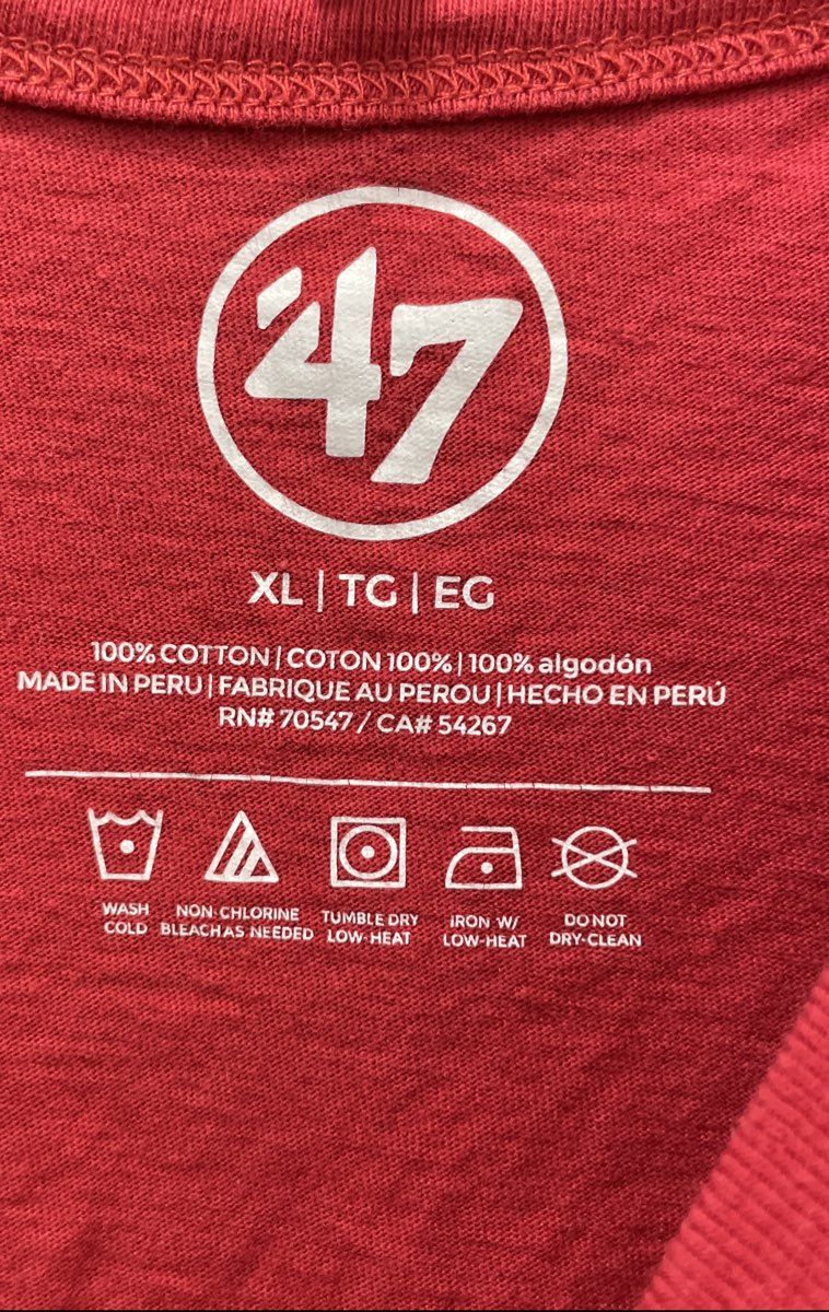 '47 Brand Men's San Francisco 49ers NFL Football Graphic T-Shirt Red XL