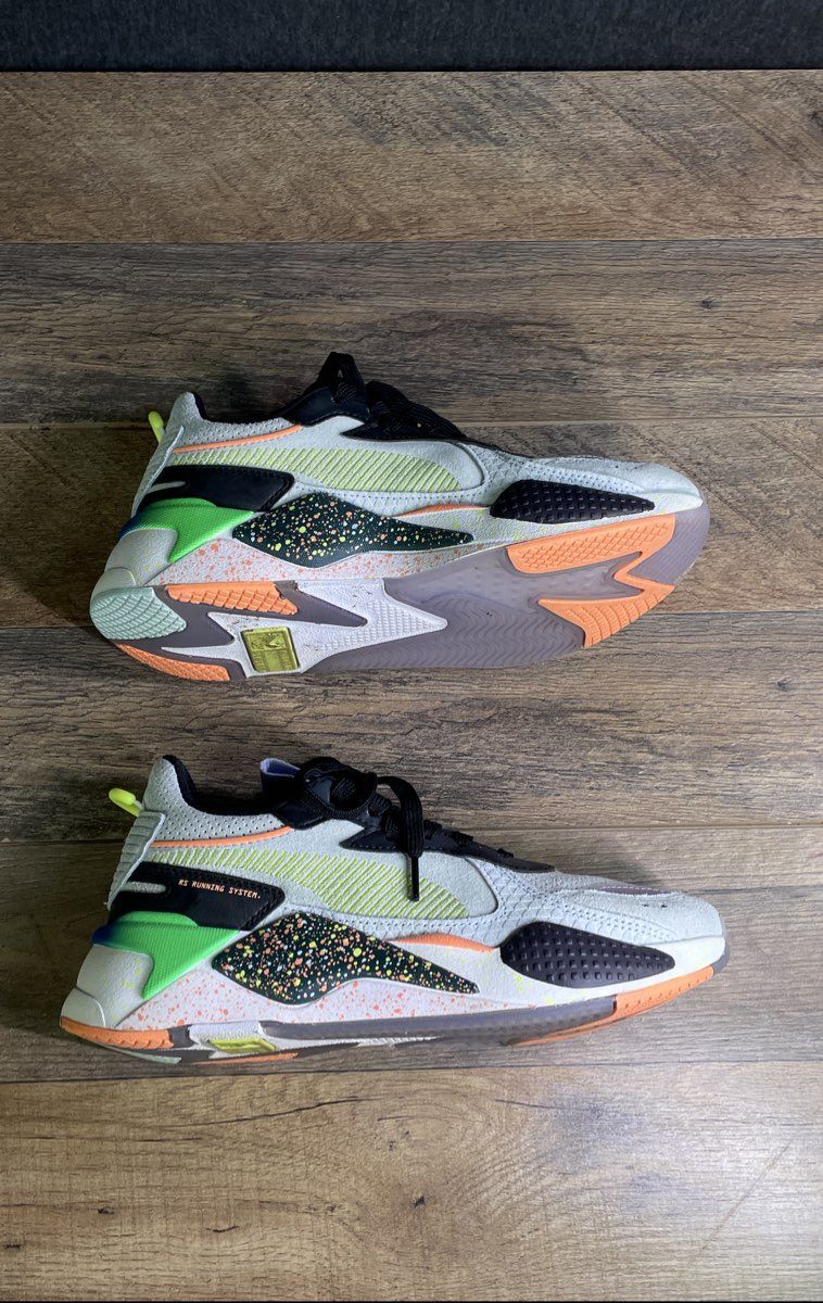 Puma RS-X Fourth Dimension White Multi-Color Sneakers Child's Size 6C